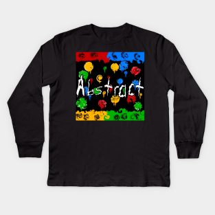 Abstract by Orchid 624 Kids Long Sleeve T-Shirt